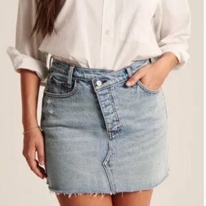 Abercrombie & Fitch The ‘90s Micro Mini High Rise Denim Jean Skirt size 32